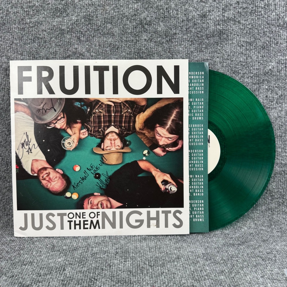 Fruition Just One of Them Nights Signed Vinyl LP Translucent Green 2022 Reissue